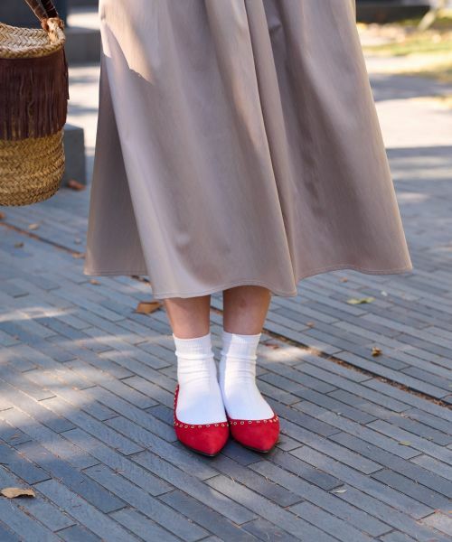 CARA O CRUZ / キャラ・オ・クルス ミニ・ひざ丈スカート | ウエストゴムフレアスカート | 詳細25