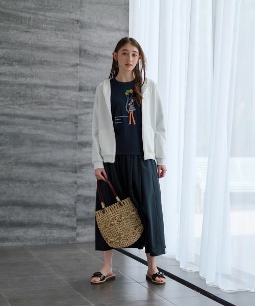 CARA O CRUZ / キャラ・オ・クルス ミニ・ひざ丈スカート | ウエストゴムフレアスカート | 詳細4