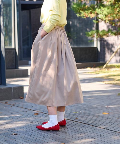 CARA O CRUZ / キャラ・オ・クルス ミニ・ひざ丈スカート | ウエストゴムフレアスカート | 詳細7