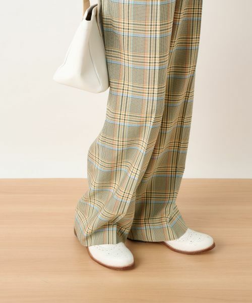 CARA O CRUZ / キャラ・オ・クルス その他パンツ | 後ろウエストゴム のびのびチェックパンツ【LINEA ESSE】 | 詳細18