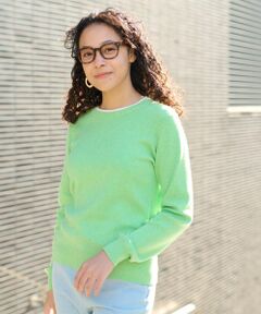 CARA O CRUZ / キャラ・オ・クルス ニット・セーター | 洗える 衿ぐり配色ニット