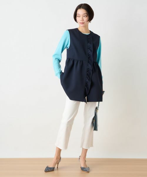 CARA O CRUZ / キャラ・オ・クルス ニット・セーター | 洗える 衿ぐり配色ニット | 詳細10