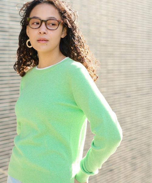 CARA O CRUZ / キャラ・オ・クルス ニット・セーター | 洗える 衿ぐり配色ニット | 詳細3
