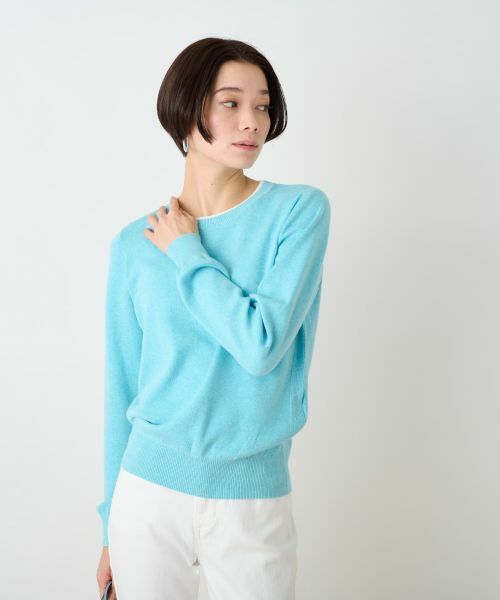 CARA O CRUZ / キャラ・オ・クルス ニット・セーター | 洗える 衿ぐり配色ニット | 詳細5
