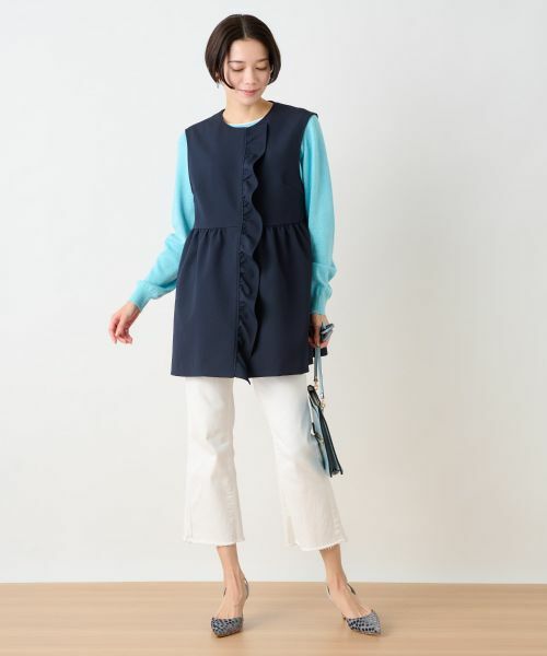 CARA O CRUZ / キャラ・オ・クルス ニット・セーター | 洗える 衿ぐり配色ニット | 詳細9