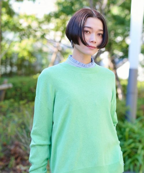 CARA O CRUZ / キャラ・オ・クルス ニット・セーター | 洗える ドロップショルダーニット | 詳細1