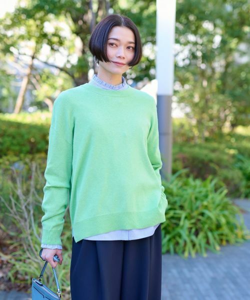 CARA O CRUZ / キャラ・オ・クルス ニット・セーター | 洗える ドロップショルダーニット | 詳細3