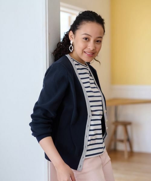 CARA O CRUZ / キャラ・オ・クルス カーディガン・ボレロ | 洗える Vネックカーディガン | 詳細1