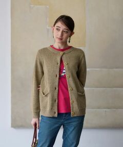 CARA O CRUZ / キャラ・オ・クルス カーディガン・ボレロ | 配色ボタンカーディガン