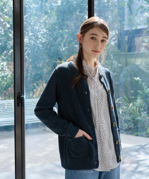 CARA O CRUZ / キャラ・オ・クルス カーディガン・ボレロ | 配色ボタンカーディガン | 詳細10