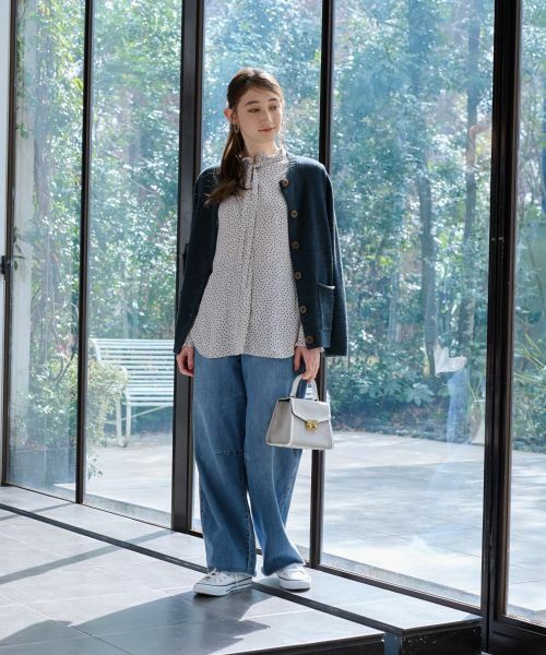 CARA O CRUZ / キャラ・オ・クルス カーディガン・ボレロ | 配色ボタンカーディガン | 詳細12