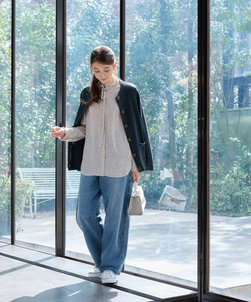 CARA O CRUZ / キャラ・オ・クルス カーディガン・ボレロ | 配色ボタンカーディガン | 詳細13