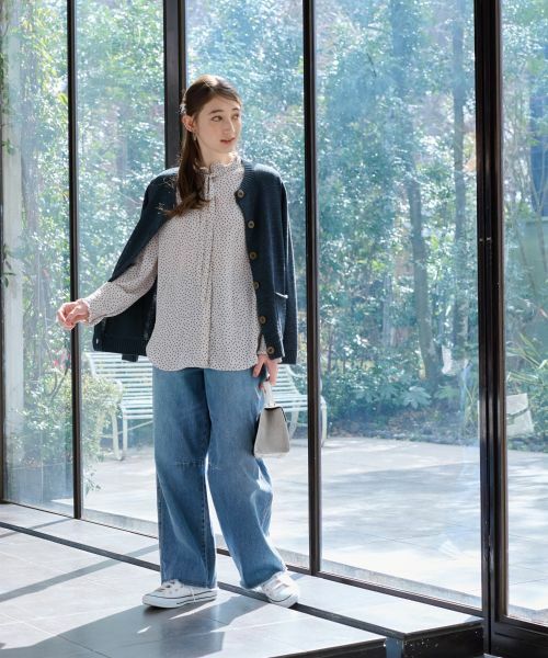 CARA O CRUZ / キャラ・オ・クルス カーディガン・ボレロ | 配色ボタンカーディガン | 詳細14