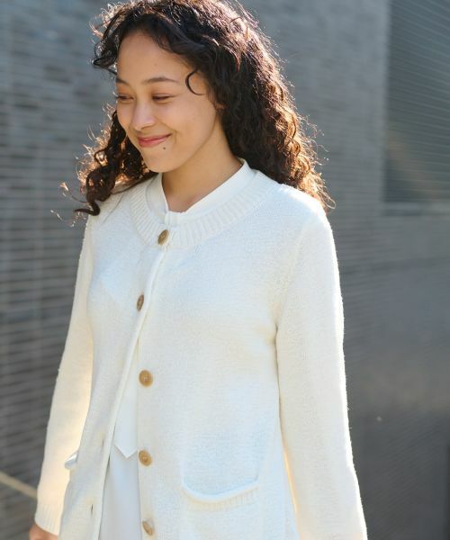CARA O CRUZ / キャラ・オ・クルス カーディガン・ボレロ | 配色ボタンカーディガン | 詳細18