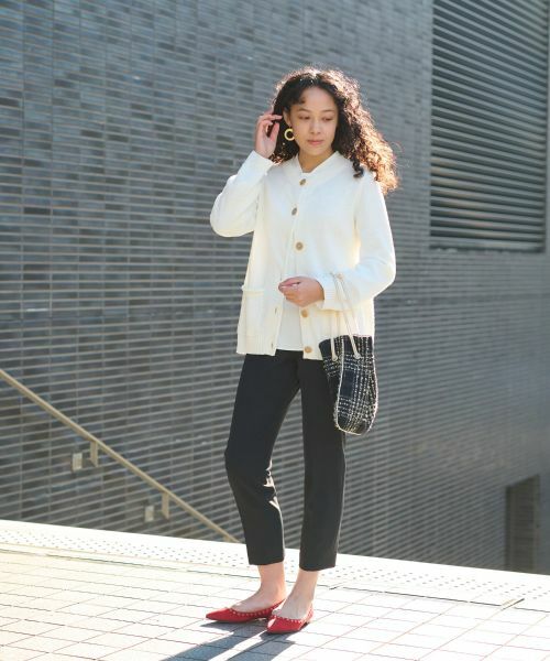 CARA O CRUZ / キャラ・オ・クルス カーディガン・ボレロ | 配色ボタンカーディガン | 詳細22