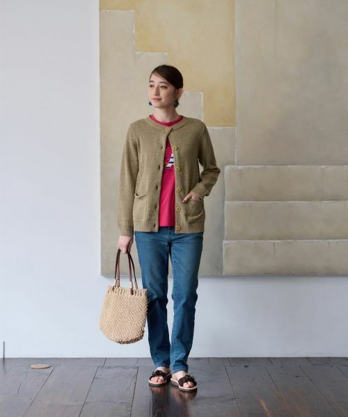 CARA O CRUZ / キャラ・オ・クルス カーディガン・ボレロ | 配色ボタンカーディガン | 詳細4