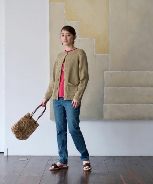 CARA O CRUZ / キャラ・オ・クルス カーディガン・ボレロ | 配色ボタンカーディガン | 詳細6