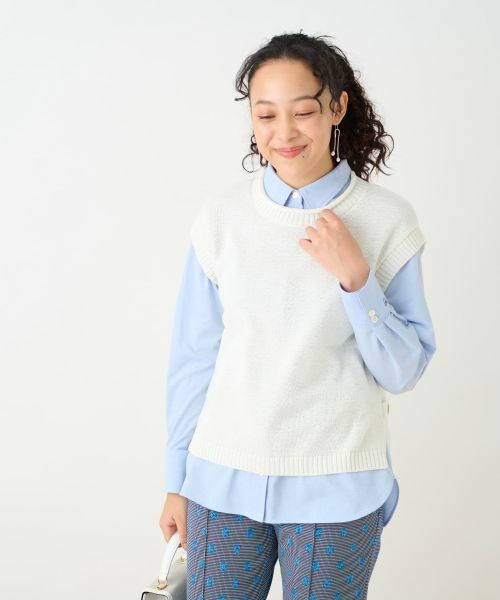 CARA O CRUZ / キャラ・オ・クルス テーラードジャケット | ニットベスト | 詳細16