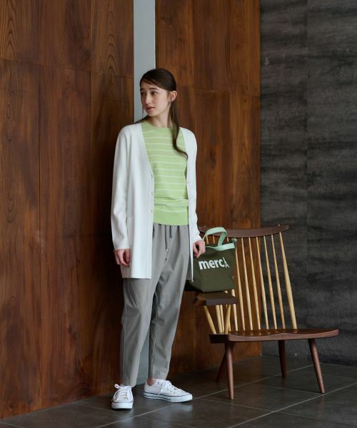 CARA O CRUZ / キャラ・オ・クルス ニット・セーター | 麻混 七分袖ボーダーニット | 詳細12