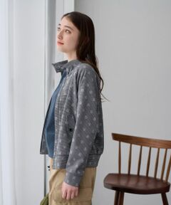 CARA O CRUZ / キャラ・オ・クルス その他アウター | 洗える ジャカードジャケット【産地ナブル】【セットアップ対応商品】