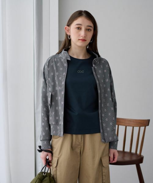 CARA O CRUZ / キャラ・オ・クルス その他アウター | 洗える ジャカードジャケット【産地ナブル】【セットアップ対応商品】 | 詳細1