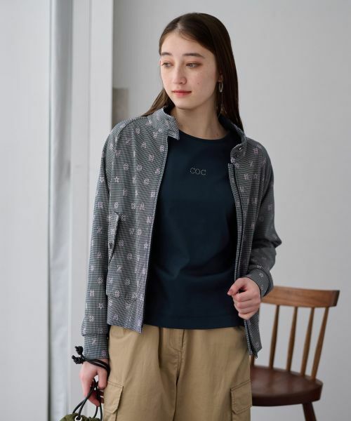 CARA O CRUZ / キャラ・オ・クルス その他アウター | 洗える ジャカードジャケット【産地ナブル】【セットアップ対応商品】 | 詳細2