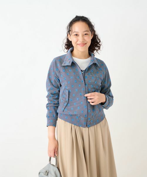 CARA O CRUZ / キャラ・オ・クルス その他アウター | 洗える ジャカードジャケット【産地ナブル】【セットアップ対応商品】 | 詳細30