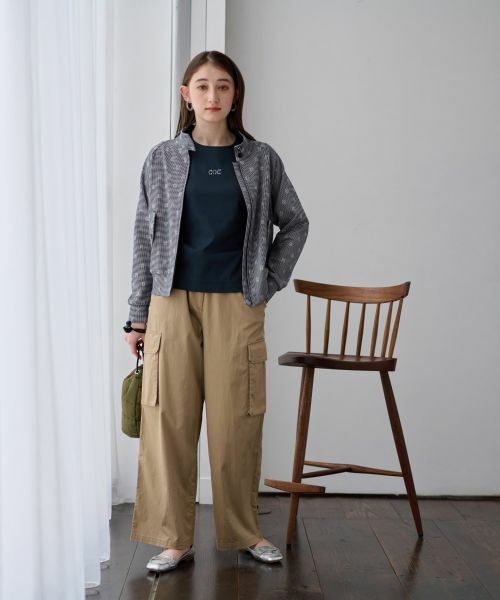 CARA O CRUZ / キャラ・オ・クルス その他アウター | 洗える ジャカードジャケット【産地ナブル】【セットアップ対応商品】 | 詳細8