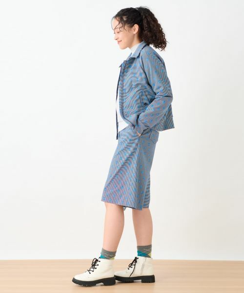 CARA O CRUZ / キャラ・オ・クルス ショート・ハーフ・半端丈パンツ | 洗える 後ろウエストゴム ジャカードハーフパンツ【産地ナブル】【セットアップ対応商品】 | 詳細15