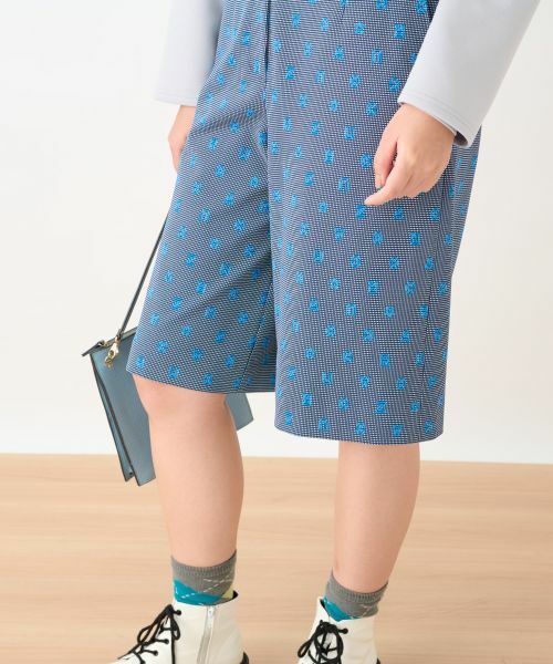 CARA O CRUZ / キャラ・オ・クルス ショート・ハーフ・半端丈パンツ | 洗える 後ろウエストゴム ジャカードハーフパンツ【産地ナブル】【セットアップ対応商品】 | 詳細22