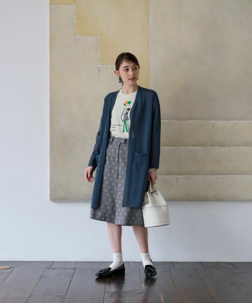 CARA O CRUZ / キャラ・オ・クルス ショート・ハーフ・半端丈パンツ | 洗える 後ろウエストゴム ジャカードハーフパンツ【産地ナブル】【セットアップ対応商品】 | 詳細7