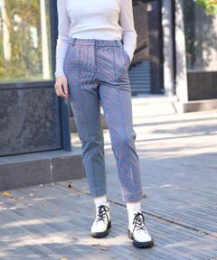 CARA O CRUZ / キャラ・オ・クルス その他パンツ | 洗える 後ろウエストゴム ジャカードパンツ【産地ナブル】