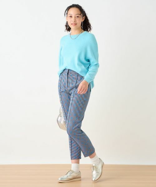 CARA O CRUZ / キャラ・オ・クルス その他パンツ | 洗える 後ろウエストゴム ジャカードパンツ【産地ナブル】 | 詳細20