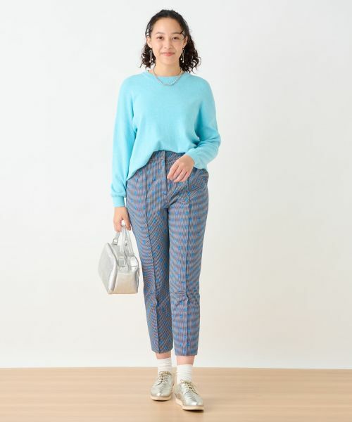 CARA O CRUZ / キャラ・オ・クルス その他パンツ | 洗える 後ろウエストゴム ジャカードパンツ【産地ナブル】 | 詳細21