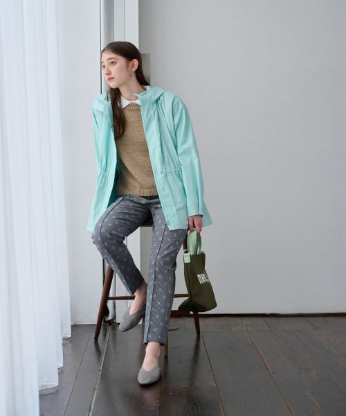 CARA O CRUZ / キャラ・オ・クルス その他パンツ | 洗える 後ろウエストゴム ジャカードパンツ【産地ナブル】 | 詳細6