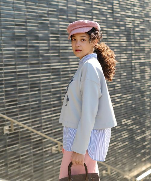 CARA O CRUZ / キャラ・オ・クルス スウェット | 洗える リボンディティールスウェット | 詳細10