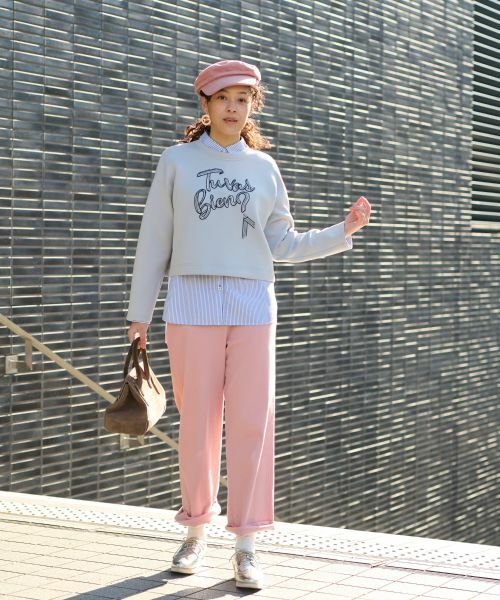 CARA O CRUZ / キャラ・オ・クルス スウェット | 洗える リボンディティールスウェット | 詳細15