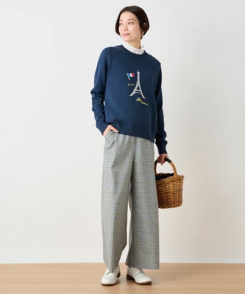 CARA O CRUZ / キャラ・オ・クルス ニット・セーター | 洗える エッフェル塔ニット | 詳細3