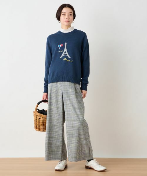 CARA O CRUZ / キャラ・オ・クルス ニット・セーター | 洗える エッフェル塔ニット | 詳細5