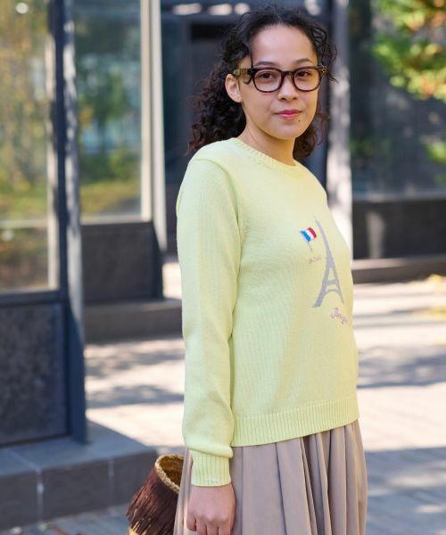 CARA O CRUZ / キャラ・オ・クルス ニット・セーター | 洗える エッフェル塔ニット | 詳細6