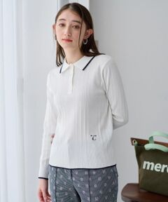 CARA O CRUZ / キャラ・オ・クルス ポロシャツ | 【UV加工 洗える】リブニットポロシャツ