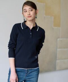 CARA O CRUZ / キャラ・オ・クルス ポロシャツ | 【UV加工 洗える】リブニットポロシャツ