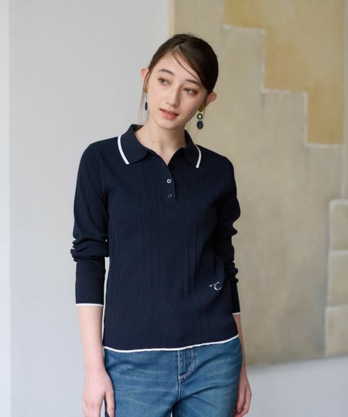 CARA O CRUZ / キャラ・オ・クルス ポロシャツ | 【UV加工 洗える】リブニットポロシャツ | 詳細1