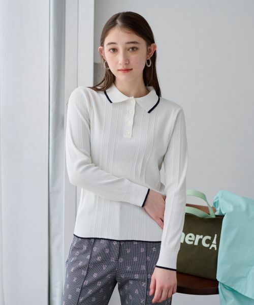 CARA O CRUZ / キャラ・オ・クルス ポロシャツ | 【UV加工 洗える】リブニットポロシャツ | 詳細14