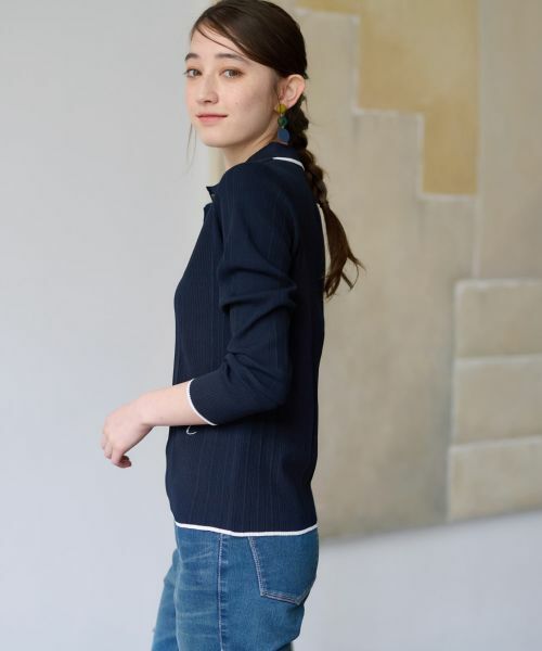 CARA O CRUZ / キャラ・オ・クルス ポロシャツ | 【UV加工 洗える】リブニットポロシャツ | 詳細3