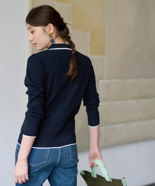 CARA O CRUZ / キャラ・オ・クルス ポロシャツ | 【UV加工 洗える】リブニットポロシャツ | 詳細4