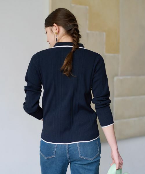 CARA O CRUZ / キャラ・オ・クルス ポロシャツ | 【UV加工 洗える】リブニットポロシャツ | 詳細5