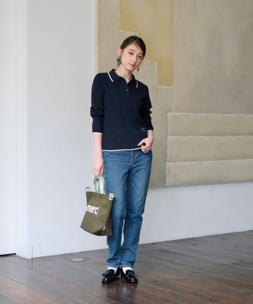 CARA O CRUZ / キャラ・オ・クルス ポロシャツ | 【UV加工 洗える】リブニットポロシャツ | 詳細8