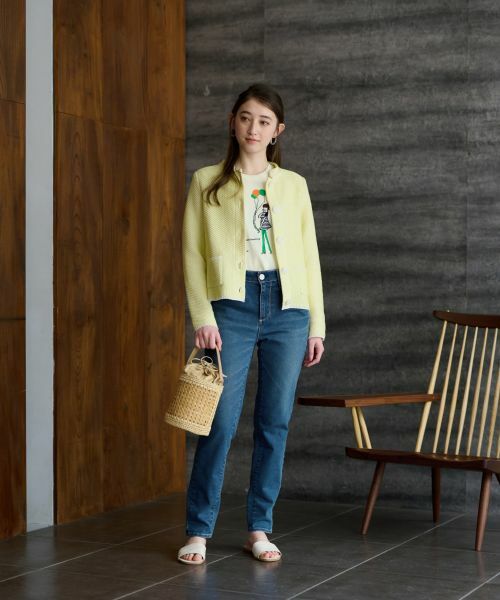 CARA O CRUZ / キャラ・オ・クルス カーディガン・ボレロ | ツイードライクなニットジャケット【お呼ばれ服】 | 詳細14