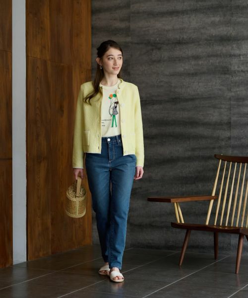 CARA O CRUZ / キャラ・オ・クルス カーディガン・ボレロ | ツイードライクなニットジャケット【お呼ばれ服】 | 詳細16